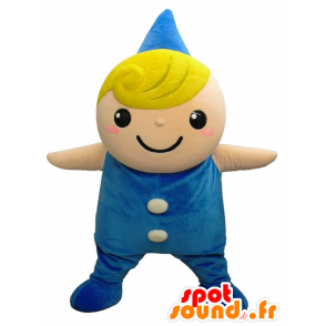 Mascot Yumerun, menino louro pequeno com chapéu azul - MASFR27489 - Yuru-Chara Mascotes japoneses