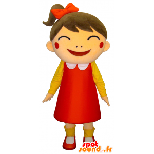 Nikolic-chan mascot, laughing girl dressed in dress - MASFR27499 - Yuru-Chara Japanese mascots