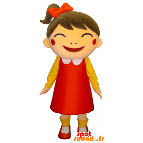 Nikolic-chan mascot, laughing girl dressed in dress - MASFR27499 - Yuru-Chara Japanese mascots