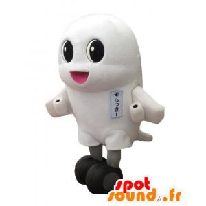 Mascot Sorakki plano branco gigante, muito bonito e bem sucedida - MASFR27508 - Yuru-Chara Mascotes japoneses