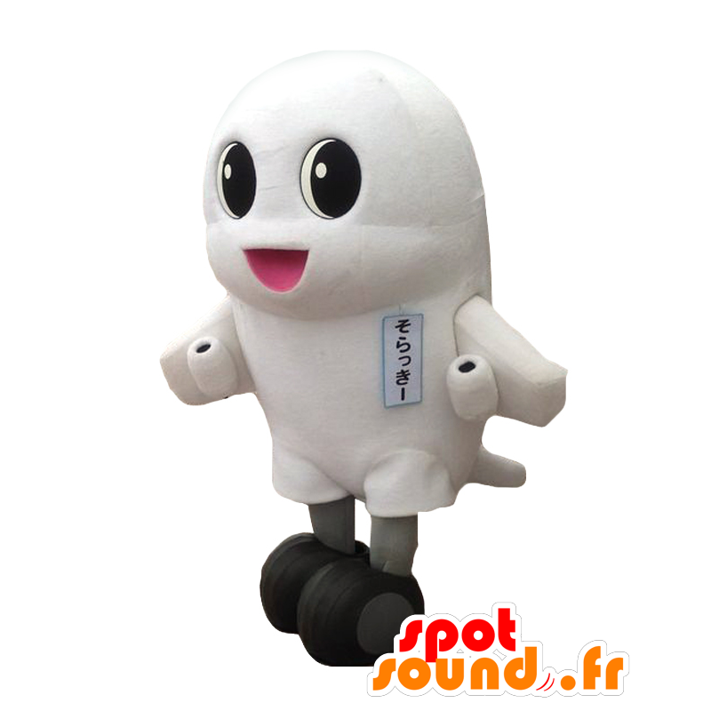 Mascot Sorakki gigantisk hvit plan, veldig søt og vellykket - MASFR27508 - Yuru-Chara japanske Mascots