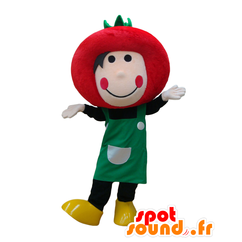 Mascotte Piakky, giardiniere, rosso pomodoro gigante - MASFR27514 - Yuru-Chara mascotte giapponese