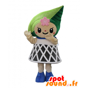 Mascotte de Matchi, personnage mignon avec une feuille d'arbre - MASFR27516 - Mascottes Yuru-Chara Japonaises