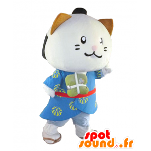 Domannyaka mascot, Japanese cat in traditional dress - MASFR27520 - Yuru-Chara Japanese mascots