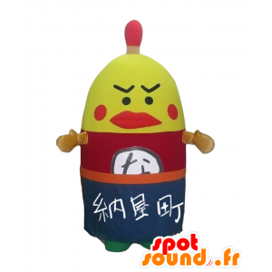 Mascota Nayamacchi, polla gigante amarillo, rojo y azul - MASFR27528 - Yuru-Chara mascotas japonesas