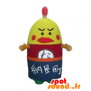 Nayamacchi mascotte, gallo gigante giallo, rosso e blu - MASFR27528 - Yuru-Chara mascotte giapponese