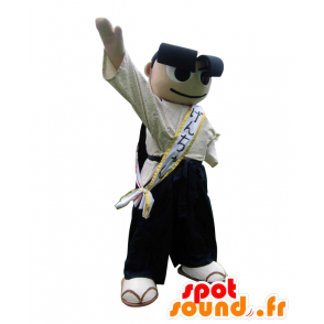 Maskot Genchan muž s hustým černým obočím - MASFR27534 - Yuru-Chara japonské Maskoti