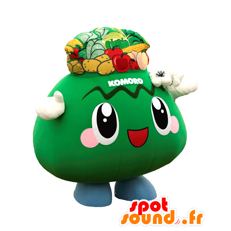 Komoro mascotte, l'uomo verde con frutta e verdura - MASFR27536 - Yuru-Chara mascotte giapponese