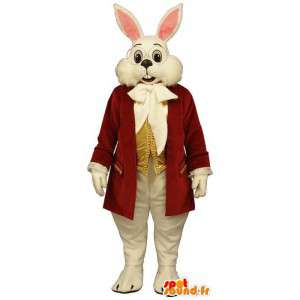 Mascotte de lapin blanc en costume - MASFR007095 - Mascotte de lapins