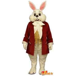 Bianco vestito della mascotte del coniglio - MASFR007095 - Mascotte coniglio