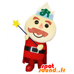 Leprechaun maskot i rødt antrekk, og et fjell på hodet - MASFR27548 - Yuru-Chara japanske Mascots