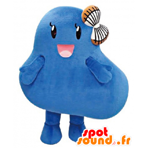 Mascot Zhonghai chan, azul poça gigantesco bloco de gelo - MASFR27555 - Yuru-Chara Mascotes japoneses
