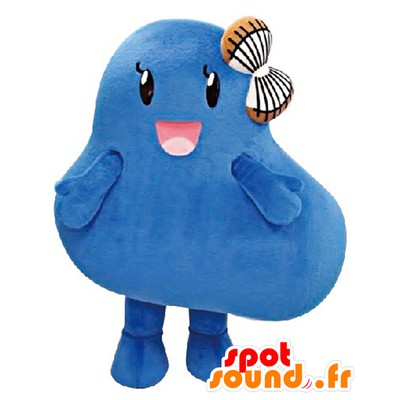 Mascot Zhonghai chan, azul poça gigantesco bloco de gelo - MASFR27555 - Yuru-Chara Mascotes japoneses