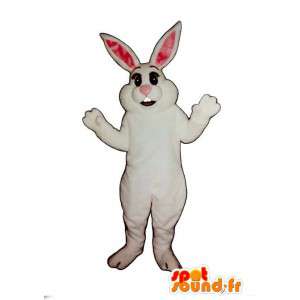 Hvid kanin maskot, kæmpe - Spotsound maskot kostume