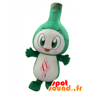 Mascot Dorinpin obří pórek, zelené a bílé - MASFR27558 - Yuru-Chara japonské Maskoti