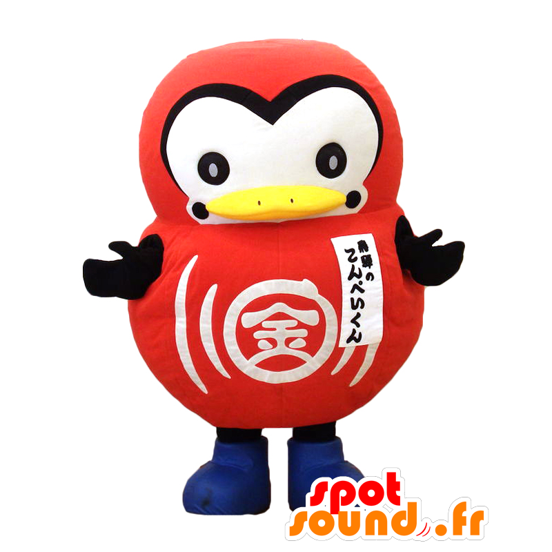 Hida Konpei kun Maskottchen, rote und weiße Pinguin - MASFR27560 - Yuru-Chara japanischen Maskottchen