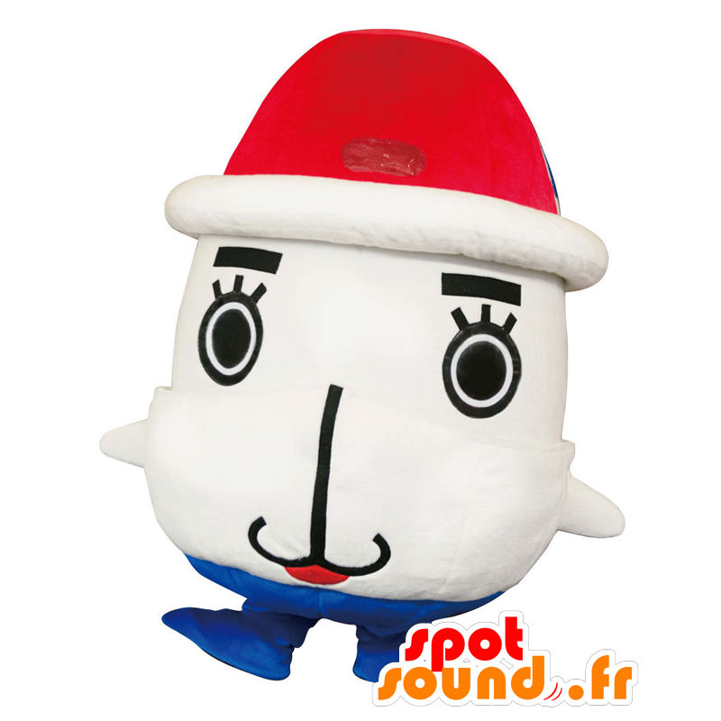 Shippurin mascot, white man with a cap on his head - MASFR27571 - Yuru-Chara Japanese mascots