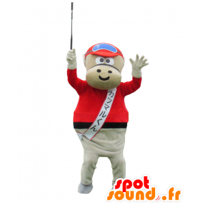 Mascot Katsumaru kun, bruin en rood paard jockey - MASFR27572 - Yuru-Chara Japanse Mascottes