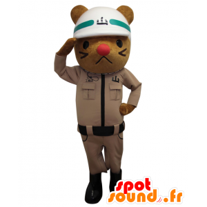 Yamane-kun maskot, brun mus klædt som en politimand - Spotsound