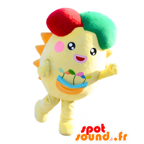 Mascotte d'Hapisu, de bonhomme jaune, de soleil - MASFR27576 - Mascottes Yuru-Chara Japonaises