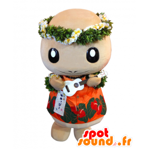 Maskot Honuppi, květnatý charakter Hawaii - MASFR27578 - Yuru-Chara japonské Maskoti