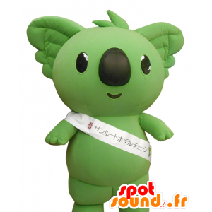 Mascota Ekoara, koala verde con una nariz negro - MASFR27583 - Yuru-Chara mascotas japonesas
