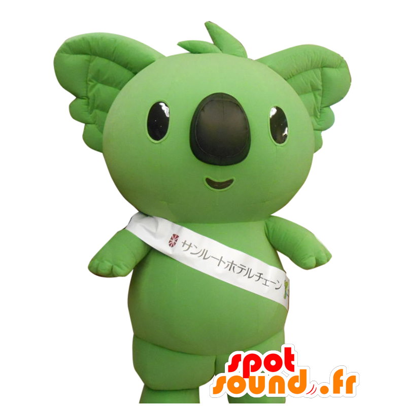 Ekoara Maskottchen, grün koala mit einer schwarzen Nase - MASFR27583 - Yuru-Chara japanischen Maskottchen