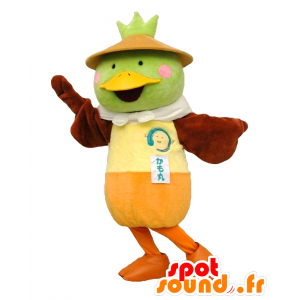 Kamomaru mascot, green and yellow duck - MASFR27586 - Yuru-Chara Japanese mascots