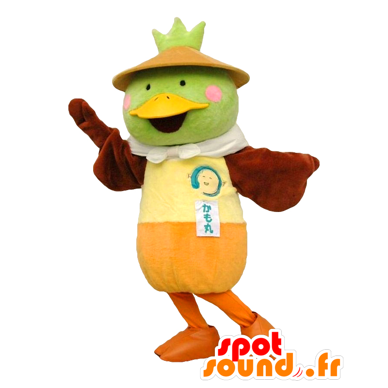 Kamomaru mascot, green and yellow duck - MASFR27586 - Yuru-Chara Japanese mascots