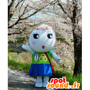 自然を代表する美和子ちゃんのマスコット-MASFR27591-日本のゆるキャラのマスコット