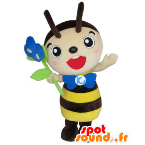 Mascotte d'abeille Machikatsu, de guêpe, d'insecte jaune - MASFR27596 - Mascottes Yuru-Chara Japonaises