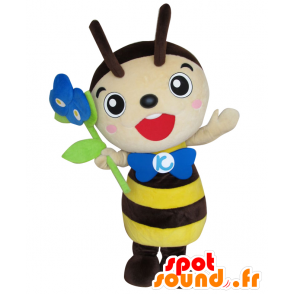 Machikatsu mascotte ape, vespa, insetto di colore giallo - MASFR27596 - Yuru-Chara mascotte giapponese