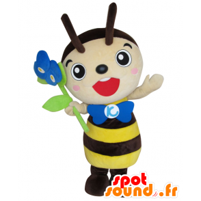 Mascotte d'abeille Machikatsu, de guêpe, d'insecte jaune - MASFR27596 - Mascottes Yuru-Chara Japonaises