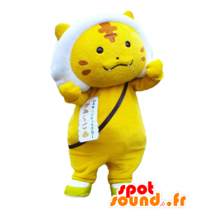 Kami-cho Maskottchen, gelbe Katze mit einem weißen Mähne - MASFR27603 - Yuru-Chara japanischen Maskottchen