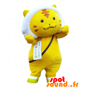 Kami-cho maskot, gul katt med vit man - Spotsound maskot