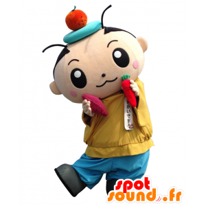 Mashimaro mascot, white man, a tomato on her head - MASFR27608 - Yuru-Chara Japanese mascots