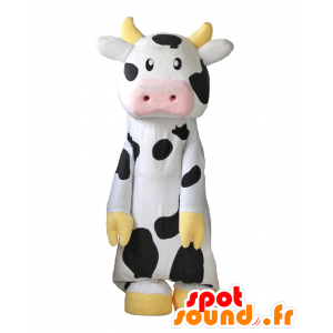 Mascotte de Morin, petite vache ronde, noire et blanche - MASFR27610 - Mascottes Yuru-Chara Japonaises