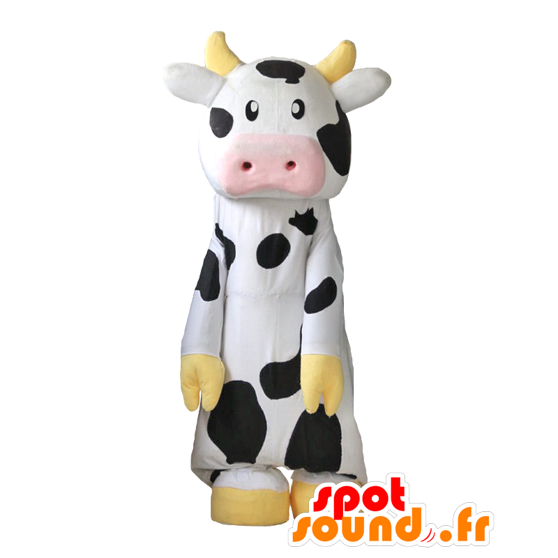 Morin mascot, little round cow, black and white - MASFR27610 - Yuru-Chara Japanese mascots