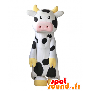 Morin mascotte, piccola mucca rotondo, in bianco e nero - MASFR27610 - Yuru-Chara mascotte giapponese