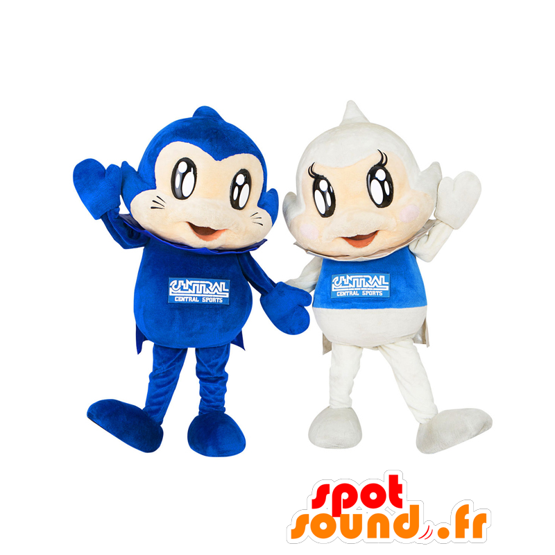 Mascottes de Sen-chan et Lal-chan - 2 mascottes mignonnes - MASFR27616 - Mascottes Yuru-Chara Japonaises