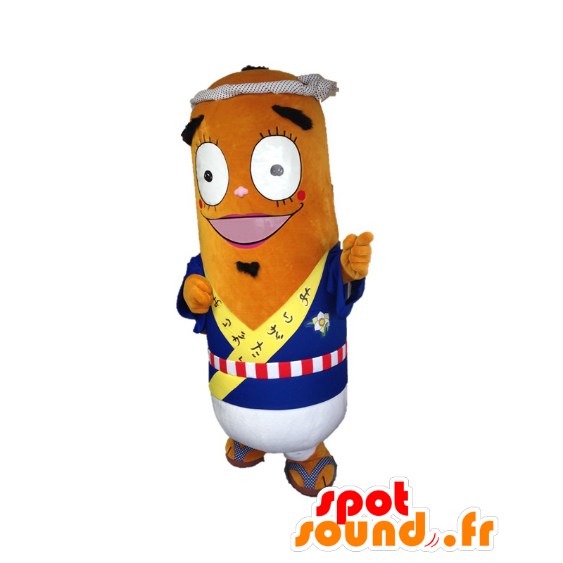Roll-kun mascot. Brown roll mascot - MASFR27619 - Yuru-Chara Japanese mascots