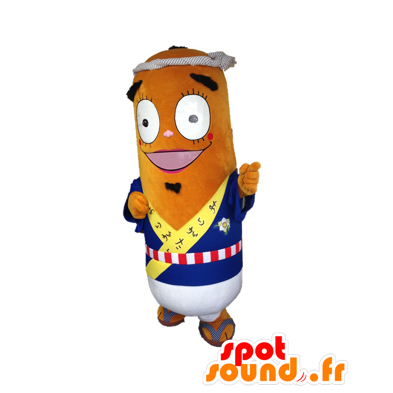 Roll-kun μασκότ. καφέ μασκότ ρολό - Ιαπωνικές μασκότ Yuru-Chara - MASFR27619 - SpotSound.fr