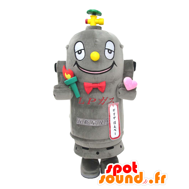 Mascot af Gasu-ya. Gasflaske maskot - Spotsound maskot kostume