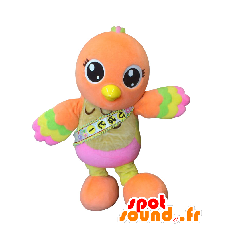 Mascotte de Fuchu. Mascotte d'oiseau orange - MASFR27624 - Mascottes Yuru-Chara Japonaises