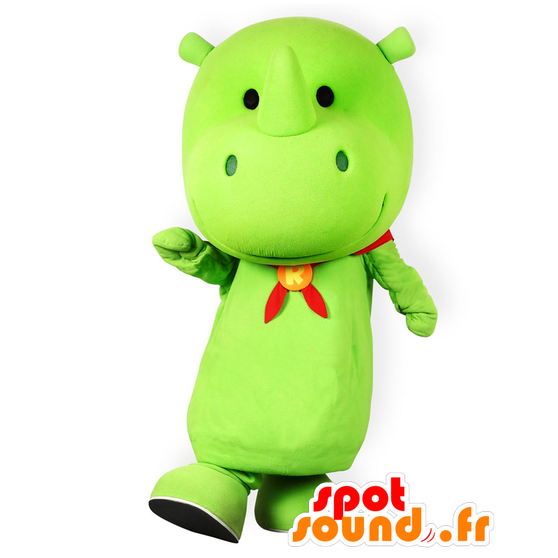 Mascot Ribasai-kun, monstro verde com um chifre - MASFR27634 - Yuru-Chara Mascotes japoneses