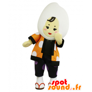 Maskottchen der Stadt Niigata, orange Kimonomädchen - MASFR27635 - Yuru-Chara japanischen Maskottchen