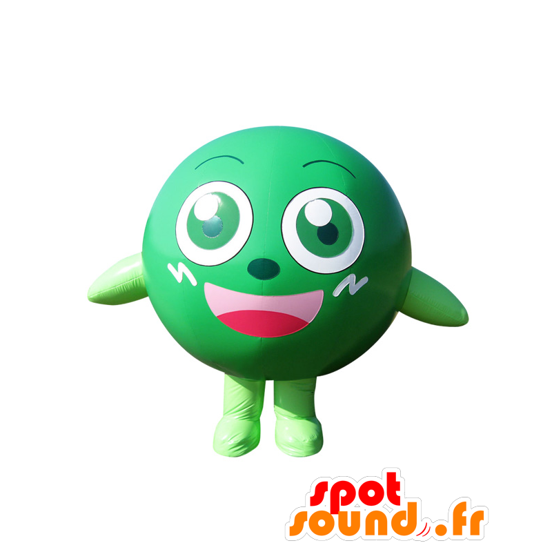 Mascot bola verde e branca grande, chamado Aodama - MASFR27636 - Yuru-Chara Mascotes japoneses