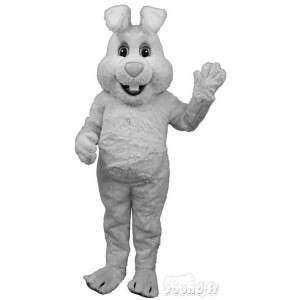Big white rabbit costume, simple and customizable - MASFR007104 - Rabbit mascot