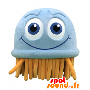 Bubble-kun mascot. Mascot blue and orange jellyfish - MASFR27637 - Yuru-Chara Japanese mascots