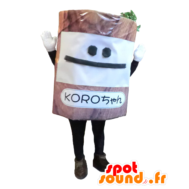 Mascot Roller-chan. Árbol de la mascota en forma de tronco- - MASFR27638 - Yuru-Chara mascotas japonesas